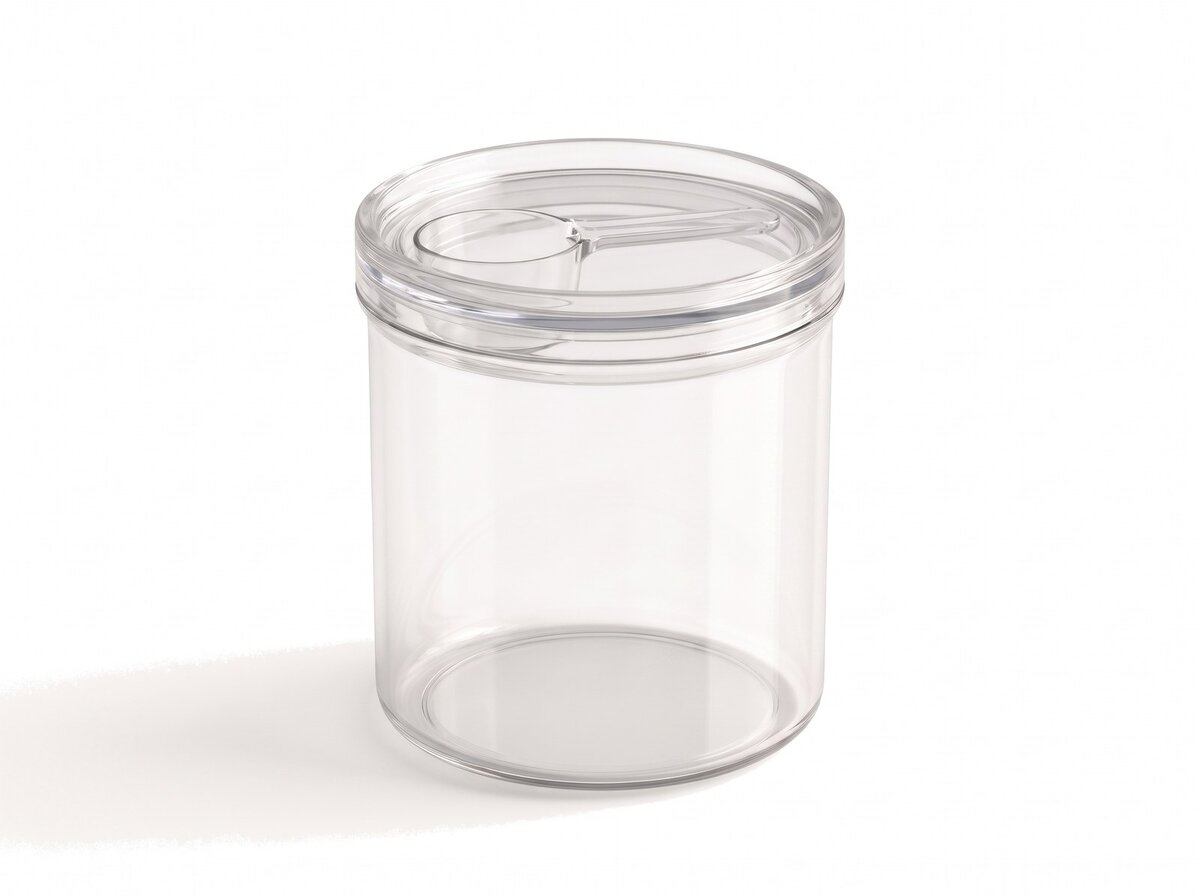 Scoop-lid canister